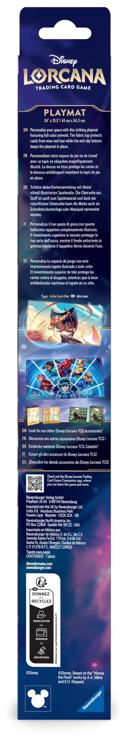 Disney Lorcana Playmat A - Tigger - In the Crow's Nest - Archazia's Island Set 7 EN