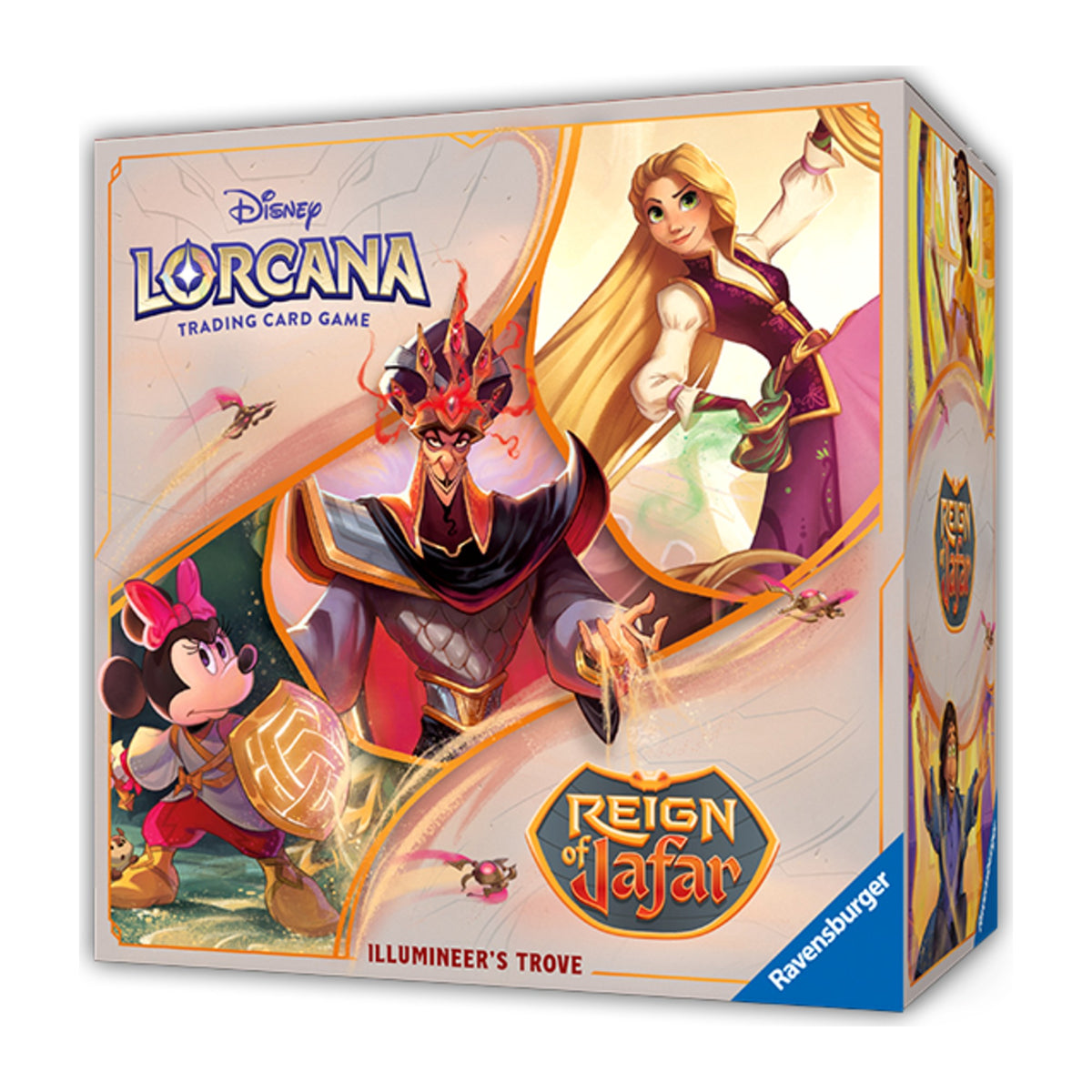 Disney Lorcana Reign of Jafar Illumineer's Trove em inglês