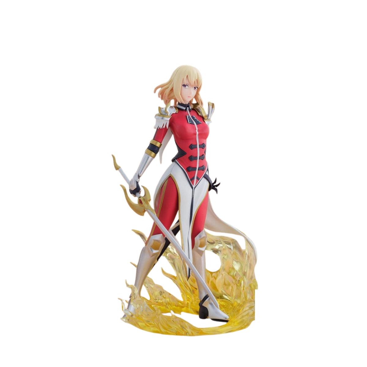 Figura Cha Hae-In XrossLink 13 cm de Solo Leveling, vista de frente com base de efeitos