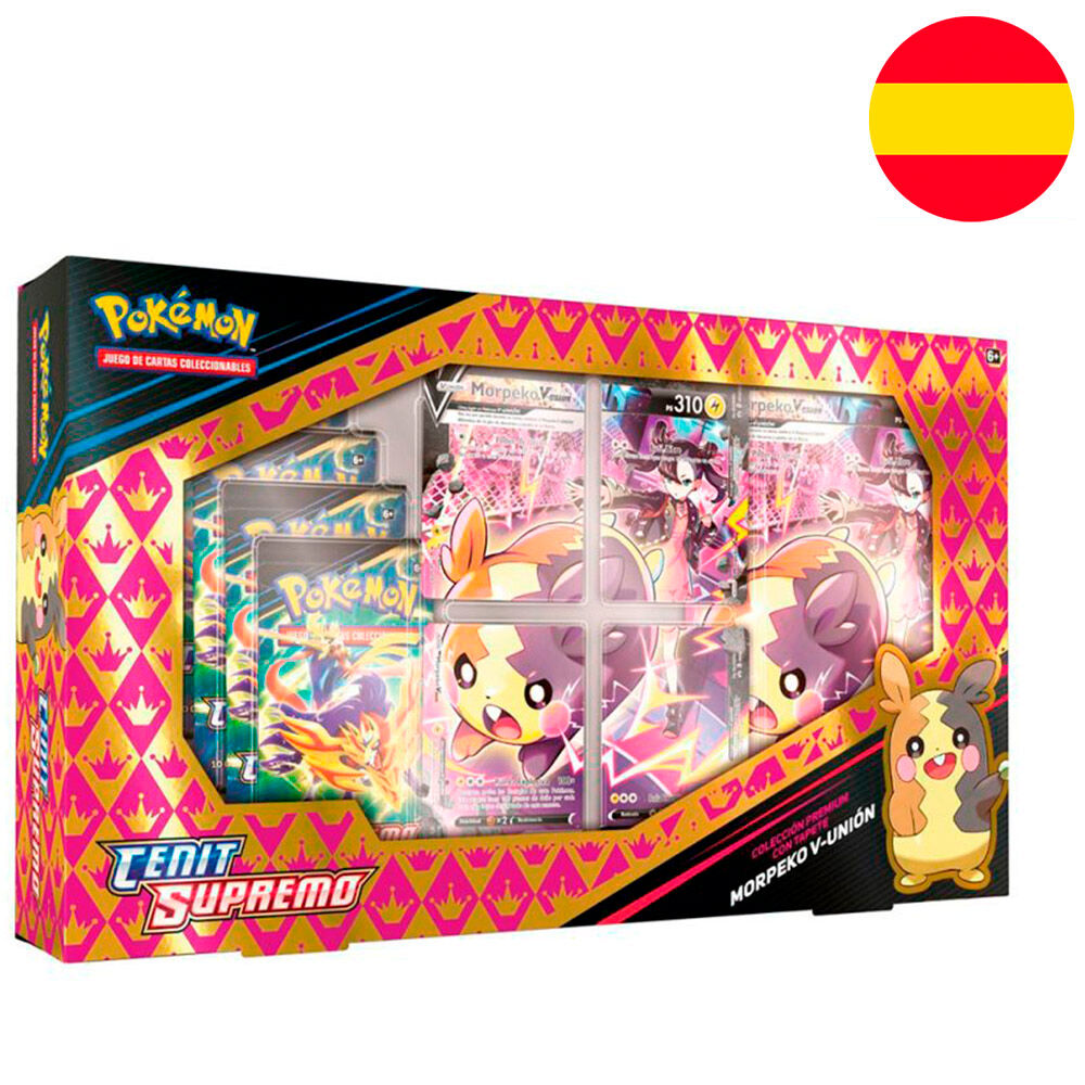 Spanish Pokemon Morpecko V Union Trading Card Game box