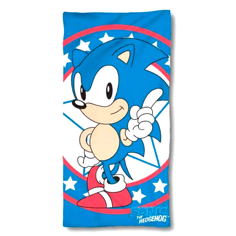 Sonic The Hedgehog cotton beach towel