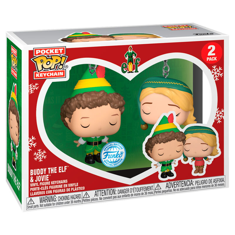 Pocket POP pack 2 keychain Elf Buddy & Jovie Exclusive