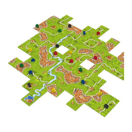 Jogo de tabuleiro Carcassonne, peças do jogo