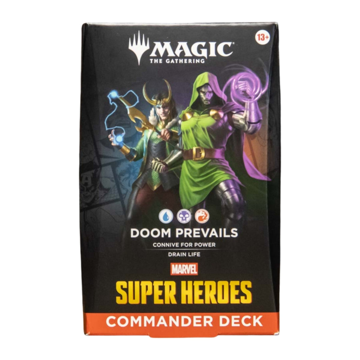 Magic: The Gathering Marvel Super Heroes Commander Deck em inglês, deck Doom Prevails