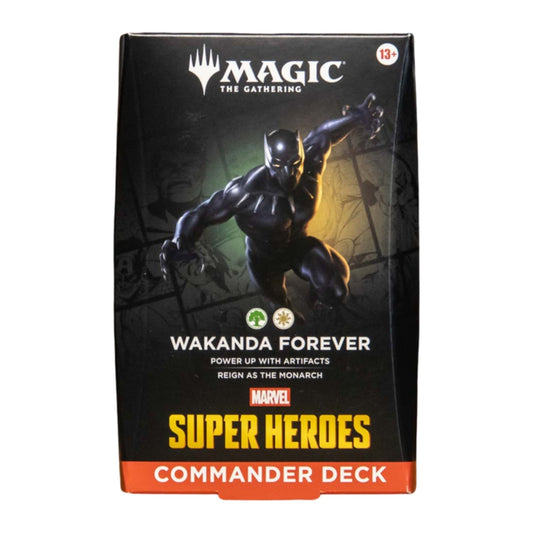 Magic: The Gathering Marvel Super Heroes Commander Deck em inglês, deck Wakanda Forever