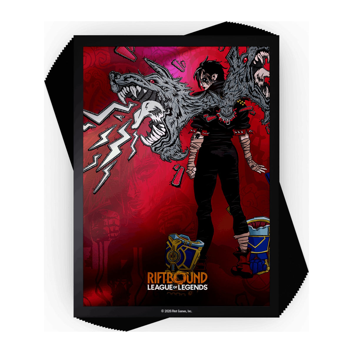 Riftbound Unleashed Art Sleeves, arte Vi, Piltover Enforcer