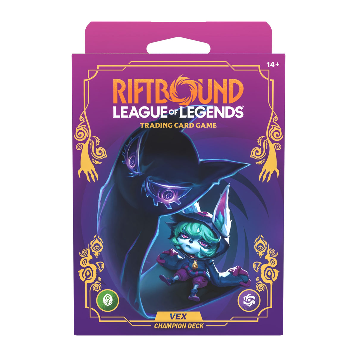 Riftbound Unleashed Champion Deck em inglês, deck do campeão Vex