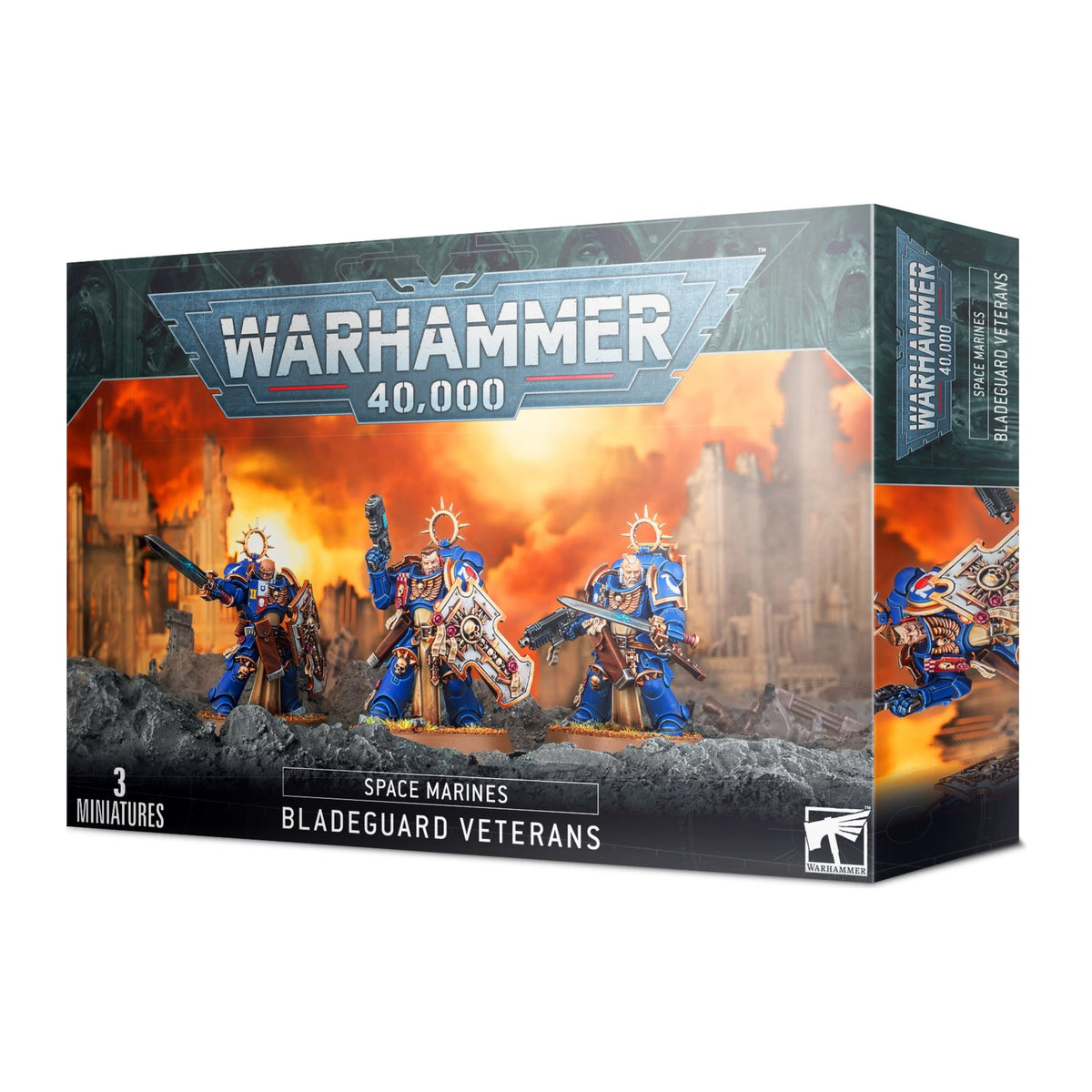 Caixa de miniaturas Warhammer 40.000: Space Marines Bladeguard Veterans
