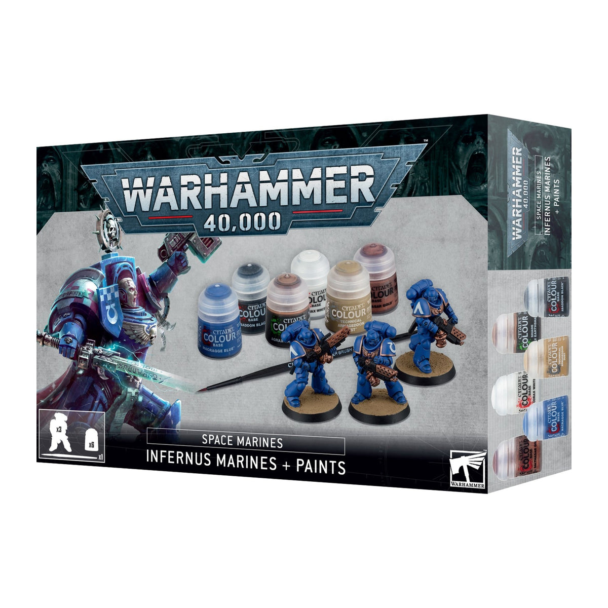 Warhammer 40.000: Space Marines Infernus Marines + Paints Set
