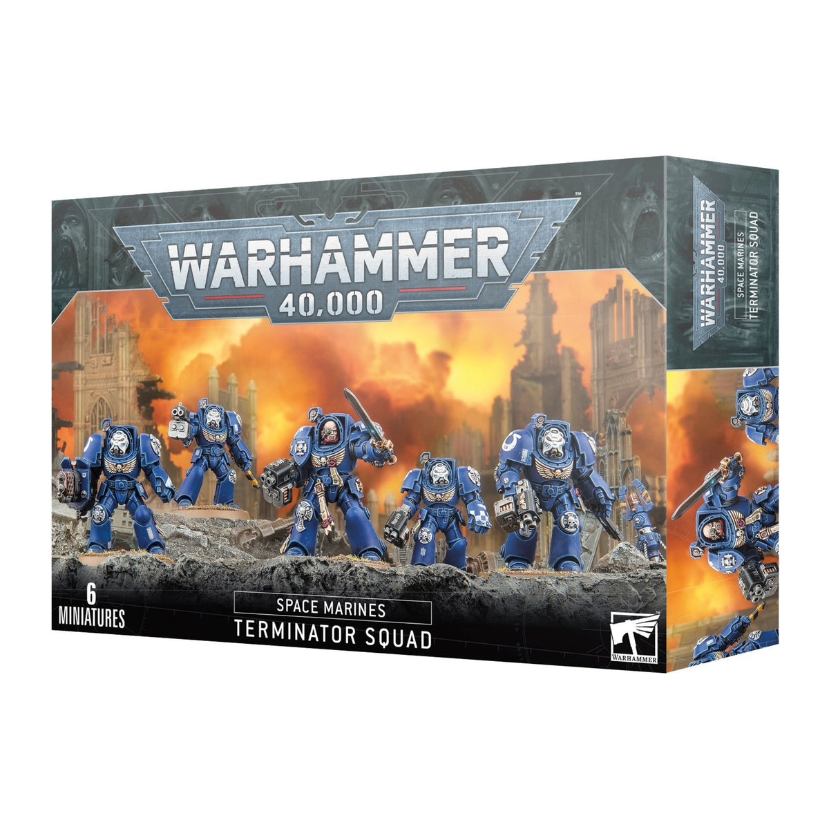 Caixa de miniaturas Warhammer 40.000: Space Marines Terminator Squad