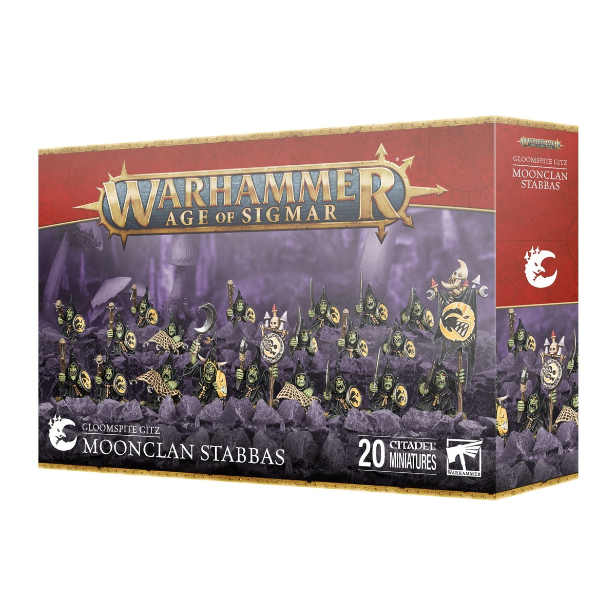Caixa de miniaturas Warhammer Age of Sigmar: Gloomspite Gitz Stabbas