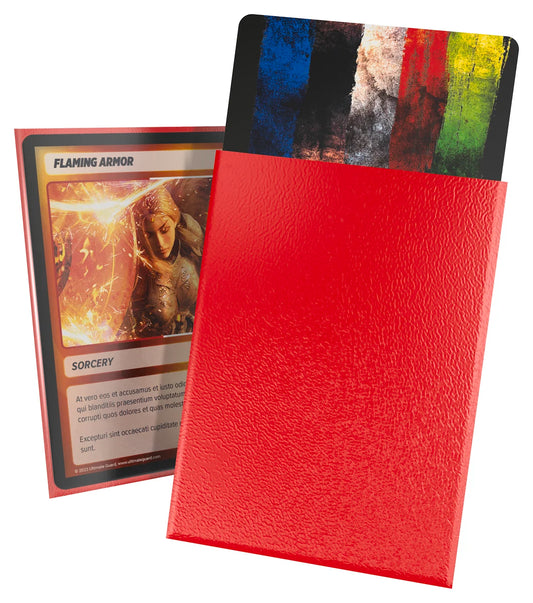 UGD011157 Ultimate Guard Cortex Sleeves Standard Size Matte Red (100)
