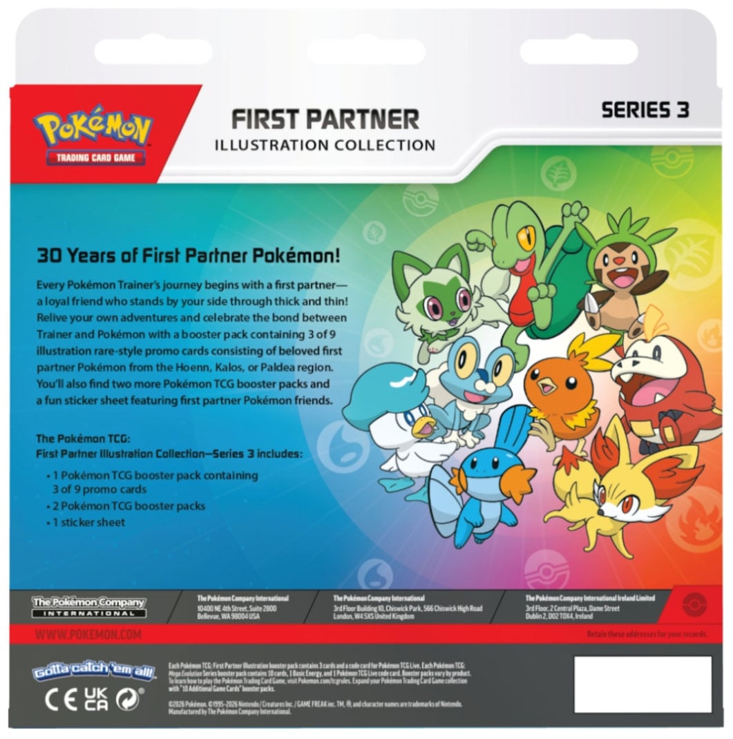 Pokémon First Partner Illustration Collections Series 3