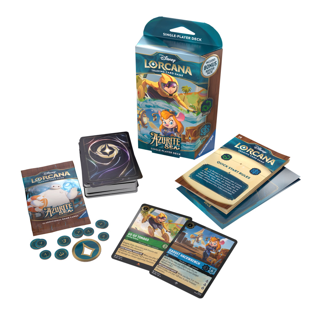 Disney Lorcana Azurite Sea Starter Deck EN - Emerald/Sapphire