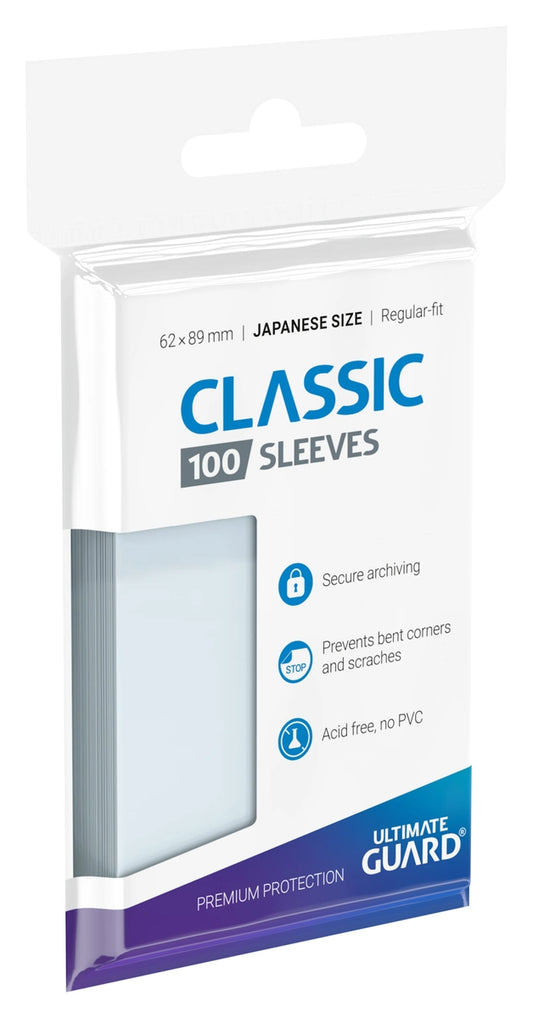 UGD010069 Ultimate Guard Classic Soft Sleeves Japanese Size Transparent (100)