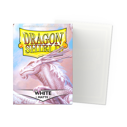 Fundas Standard Matte Blanco (100 fundas) Dragon Shield.