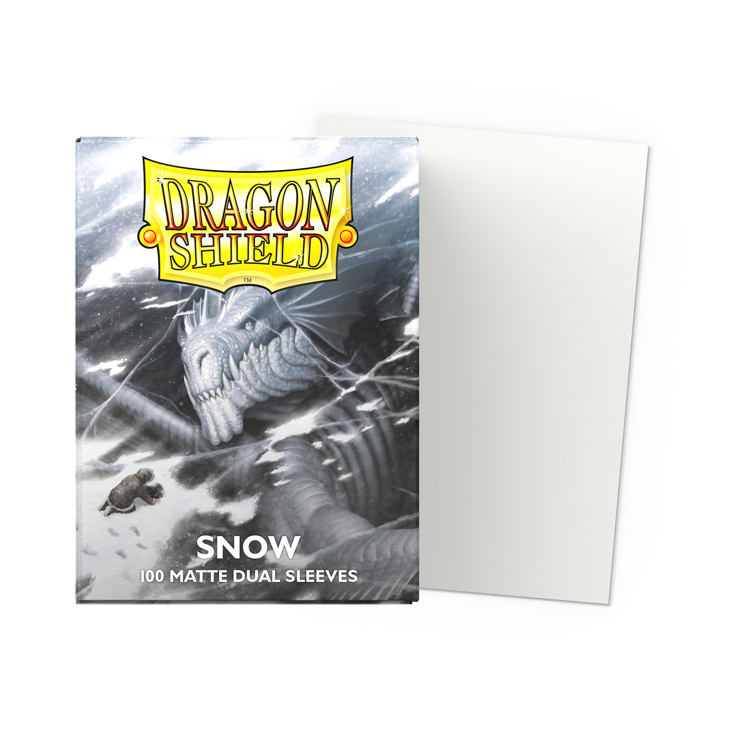 Fundas Standard Dual Matte Snow Nirin Blanco (100 fundas) Dragon Shield.