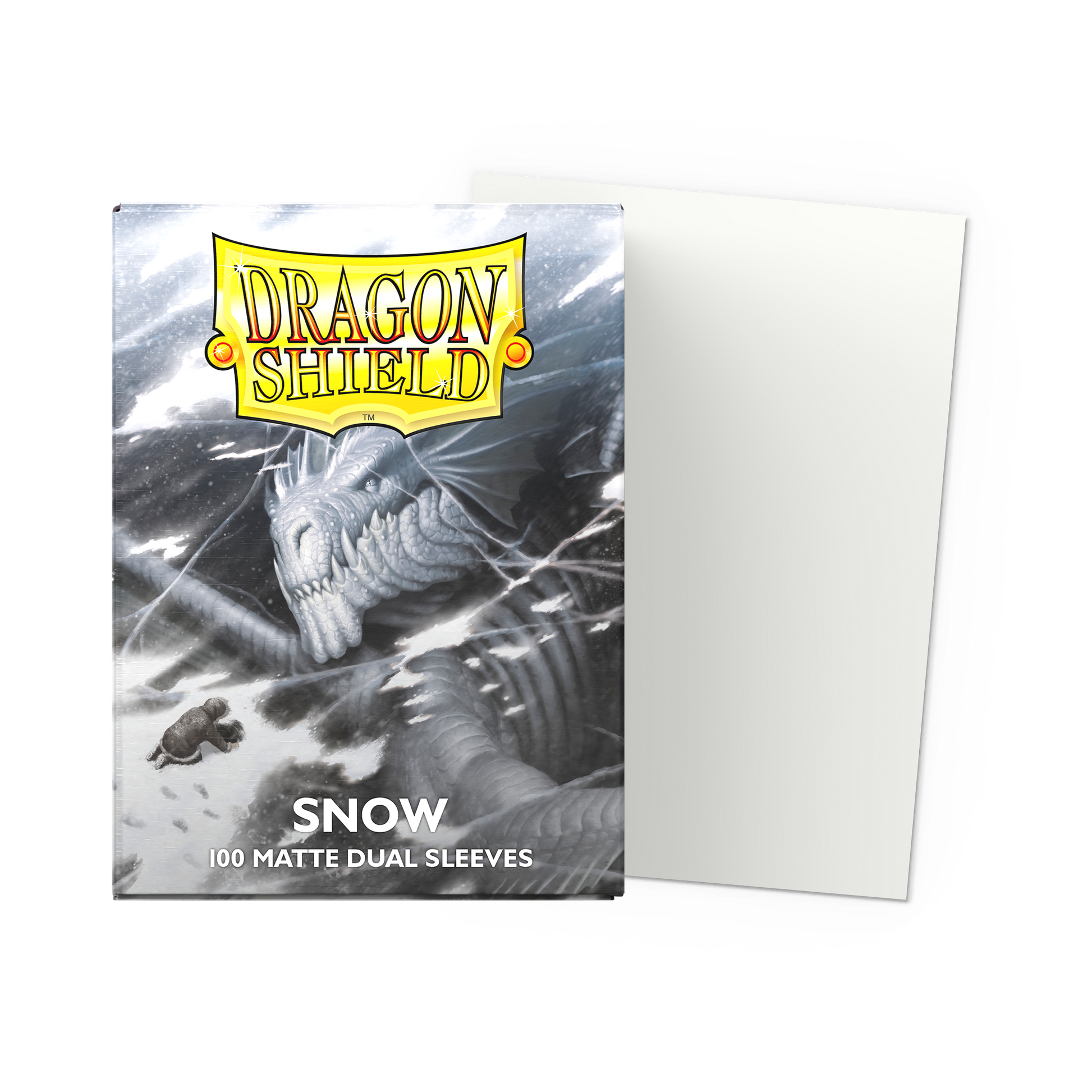 Fundas Standard Dual Matte Snow Nirin Blanco (100 fundas) Dragon Shield.