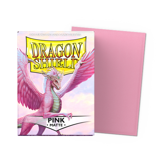 Fundas Standard Matte Rosa (100 fundas) Dragon Shield.
