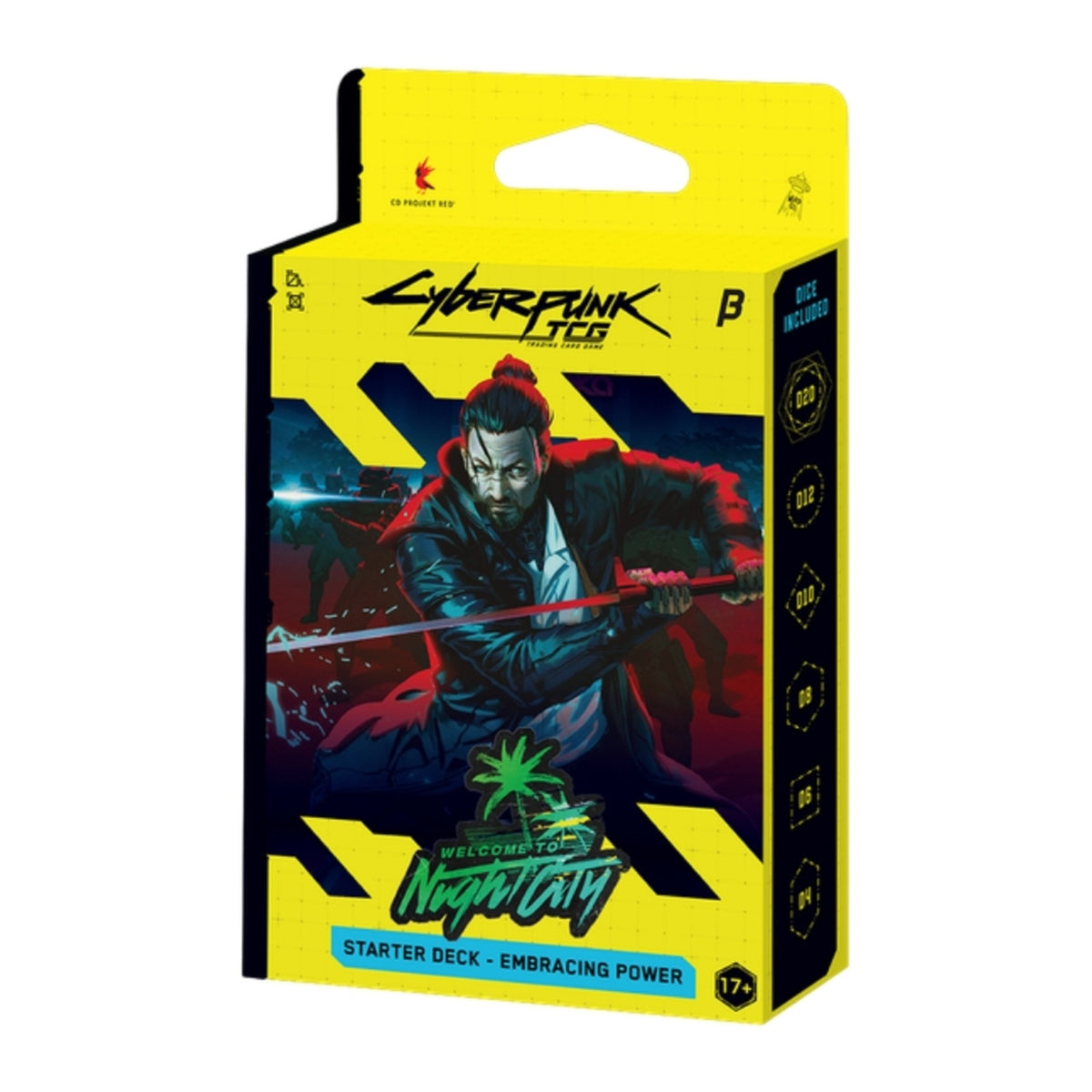 Cyberpunk TCG Welcome to Night City Starter Deck Beta em inglês, deck Embracing Power