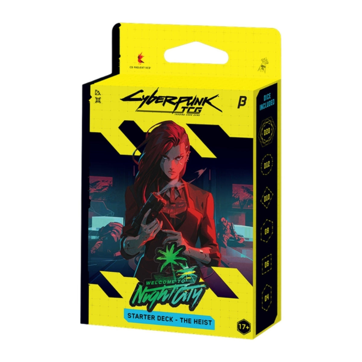Cyberpunk TCG Welcome to Night City Starter Deck Beta em inglês, deck The Heist