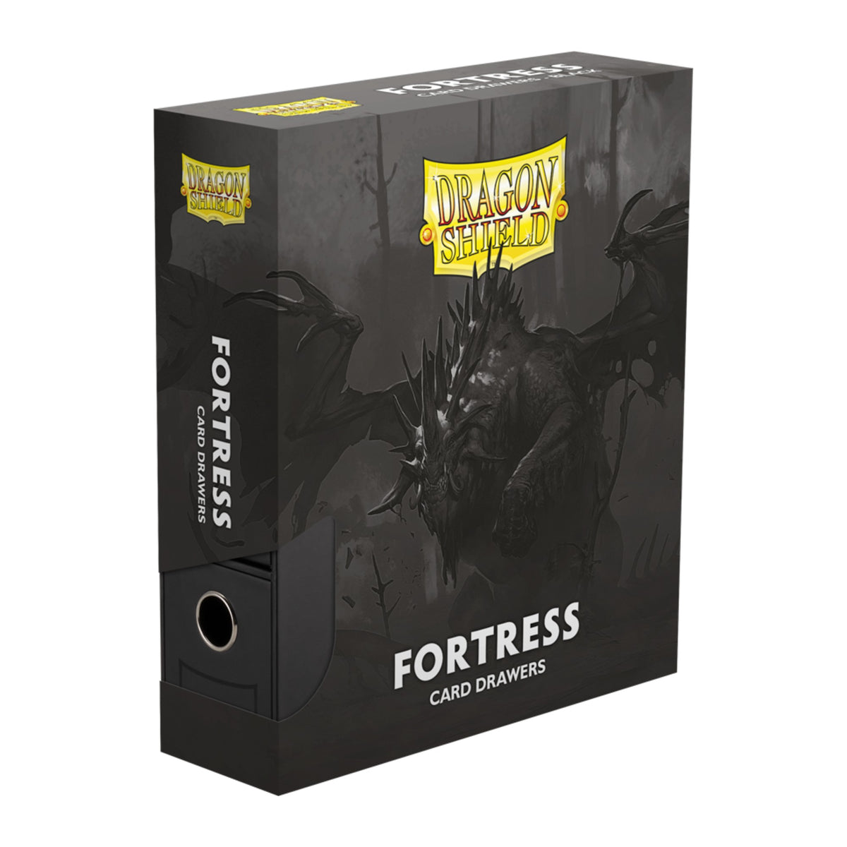 Deck box Dragon Shield Fortress Card Drawers Black, embalagem
