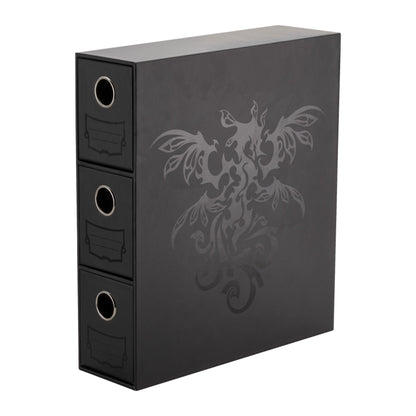 Deck box Dragon Shield Fortress Card Drawers Black, fechada