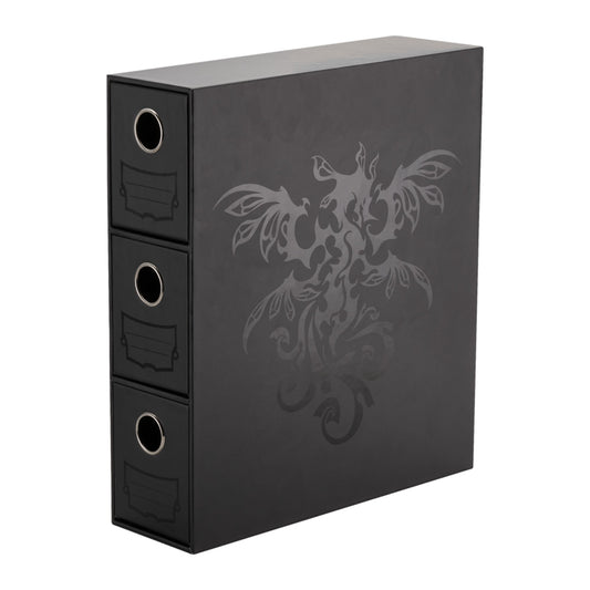 Deck box Dragon Shield Fortress Card Drawers Black, fechada
