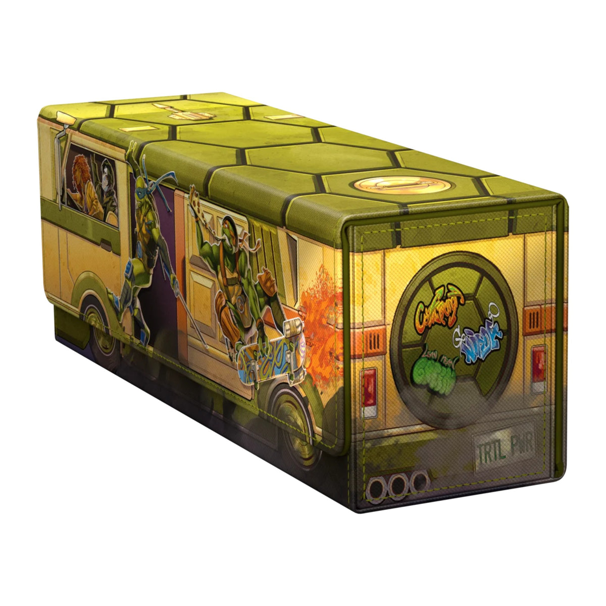 Deck box Ultimate Guard Arkhive 400+ Xenoskin Magic: The Gathering Teenage Mutant Ninja Turtles, Turtles Van, fechada, outro ângulo