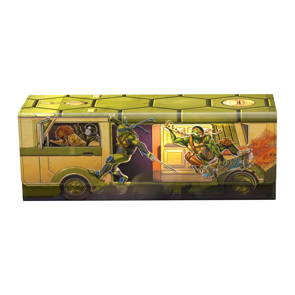 Deck box Ultimate Guard Arkhive 400+ Xenoskin Magic: The Gathering Teenage Mutant Ninja Turtles, Turtles Van, vista de lado