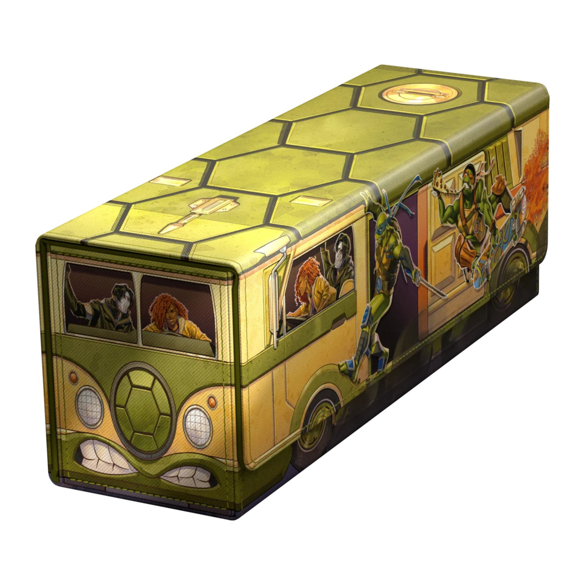 Deck box Ultimate Guard Arkhive 400+ Xenoskin Magic: The Gathering Teenage Mutant Ninja Turtles, Turtles Van, fechada, vista de frente