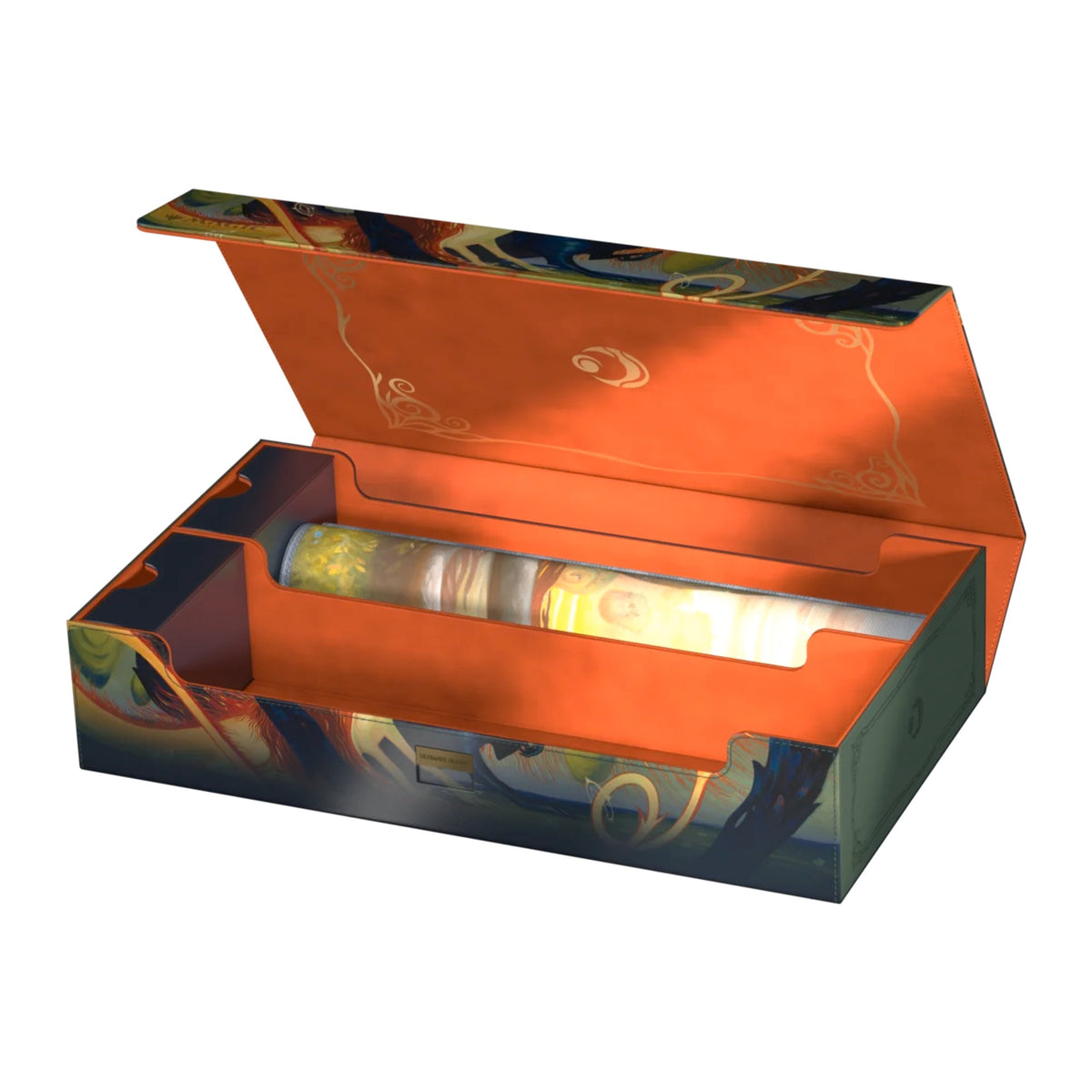 Deck box Ultimate Guard Omnihive 1000+ Xenoskin Magic: The Gathering Lorwyn Eclipsed, Celestial Reunion, aberta com acessórios
