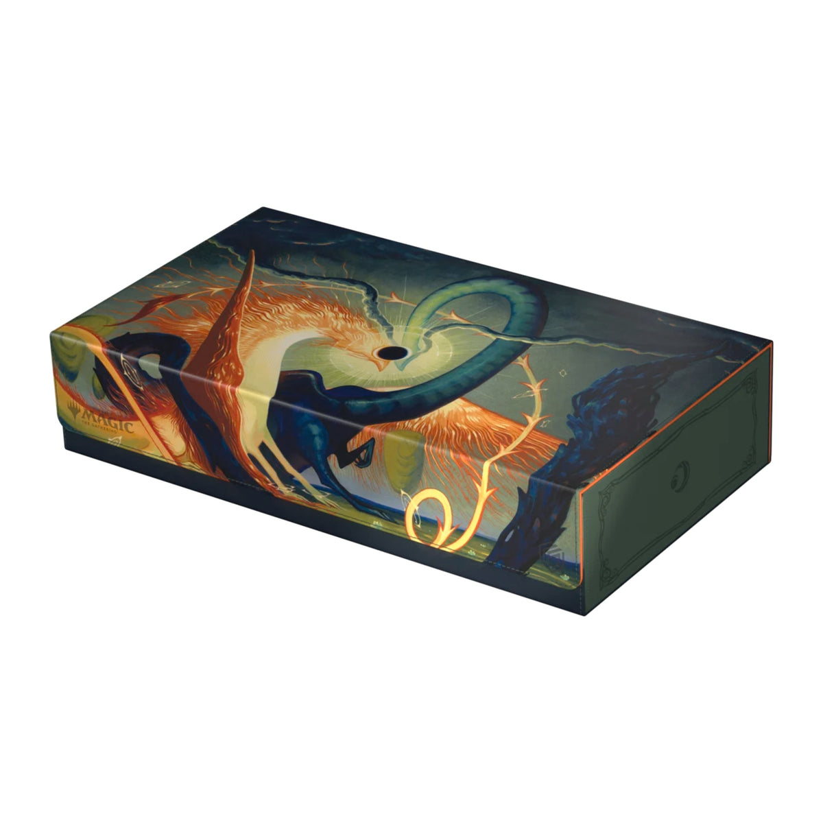 Deck box Ultimate Guard Omnihive 1000+ Xenoskin Magic: The Gathering Lorwyn Eclipsed, Celestial Reunion, fechada, vista de frente