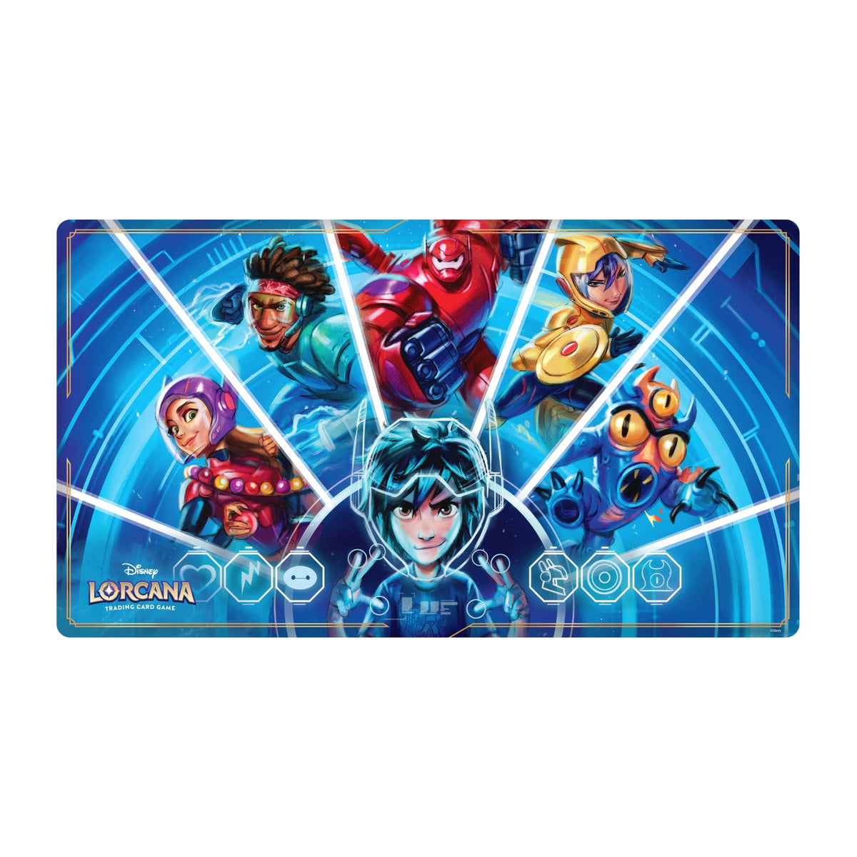 Disney Lorcana Archazia's Island Playmat, arte Big Hero 6, tapete estendido