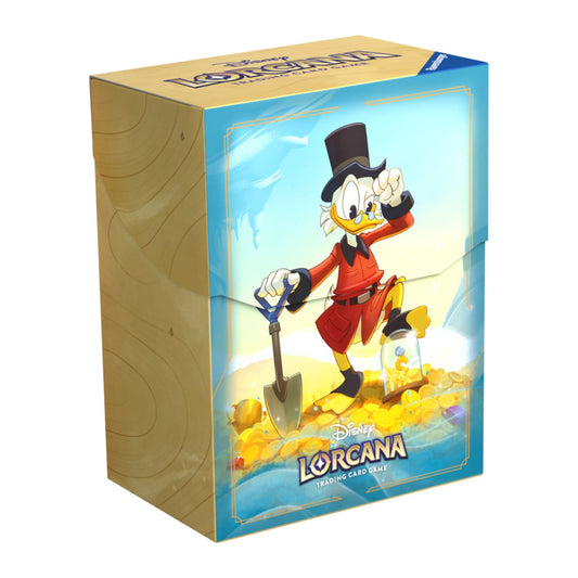 Disney Lorcana Scrooge McDuck Deck Box, deck box fora da embalagem