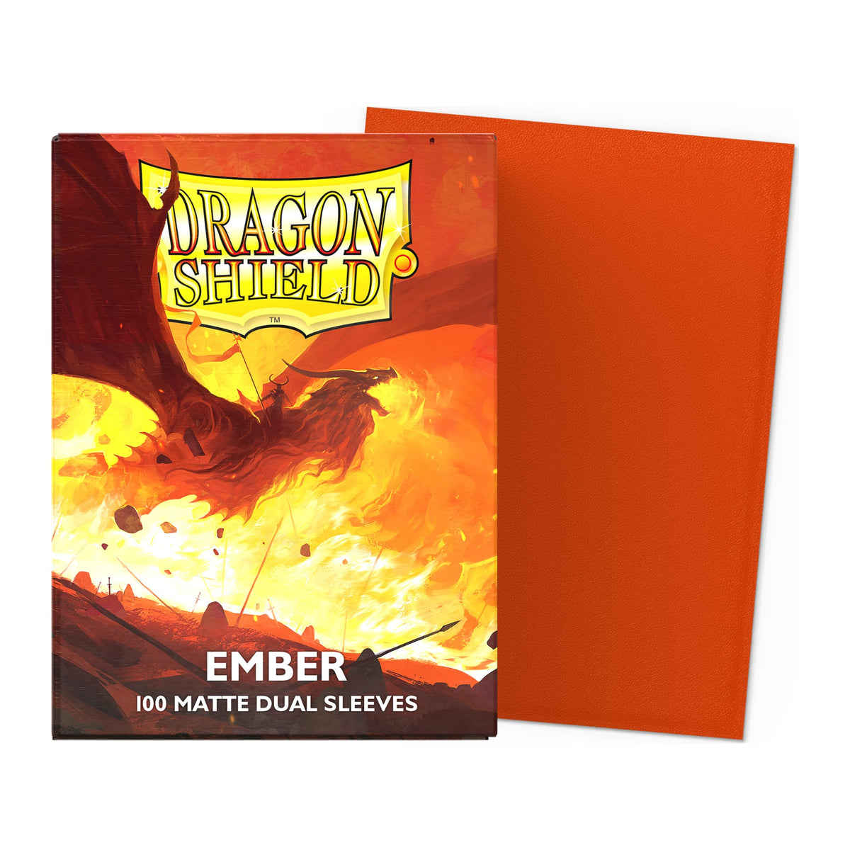 Dragon Shield Dual Matte Sleeves Standard (100), cor Ember Alaric