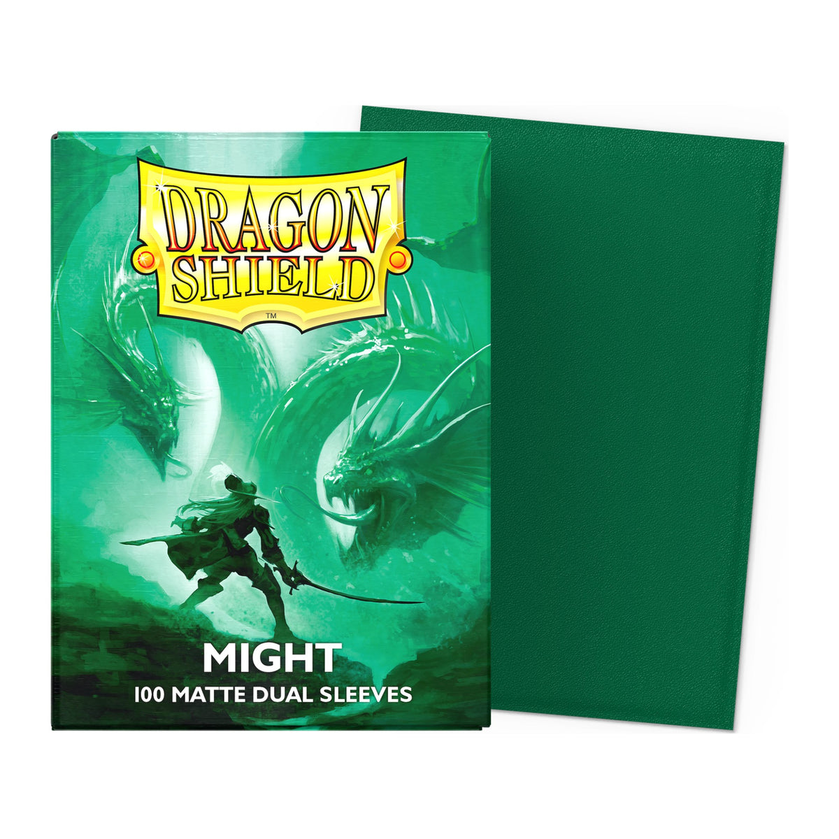 Dragon Shield Dual Matte Sleeves Standard (100), cor Might Verde