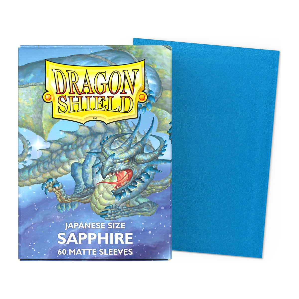 Dragon Shield Japanese Matte Sleeves Small (60), cor Shappire Turiko