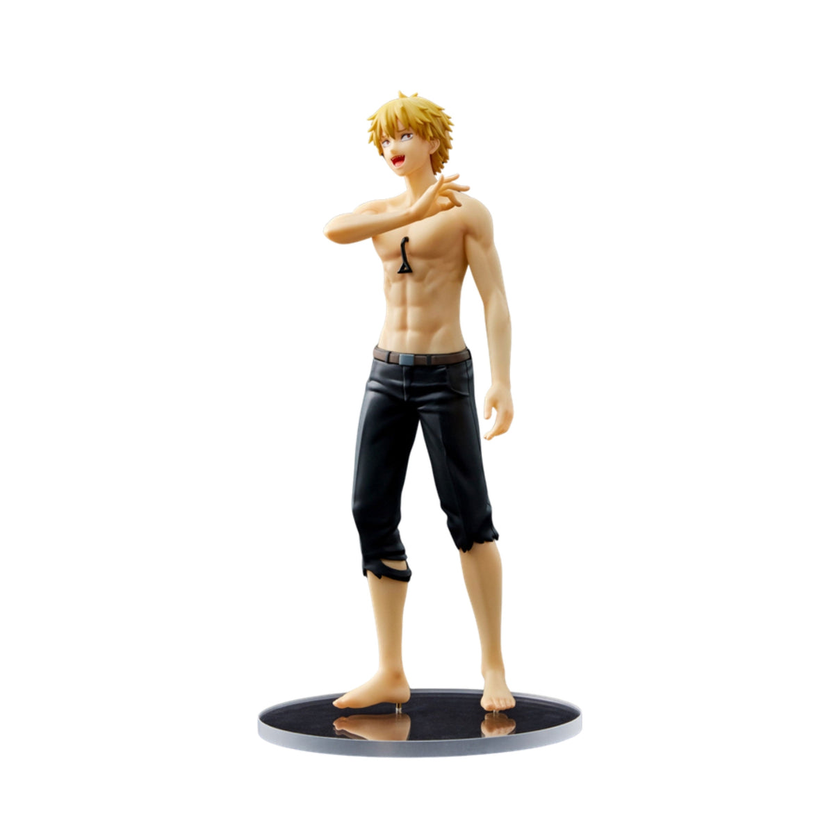 Figura Denji de Chainsaw Man, vista de frente com base
