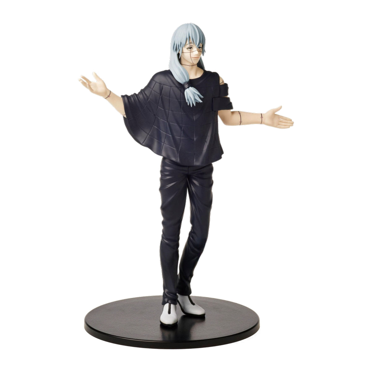 Figura Mahito 20 cm de Jujutsu Kaisen, vista de três quartos de frente com base