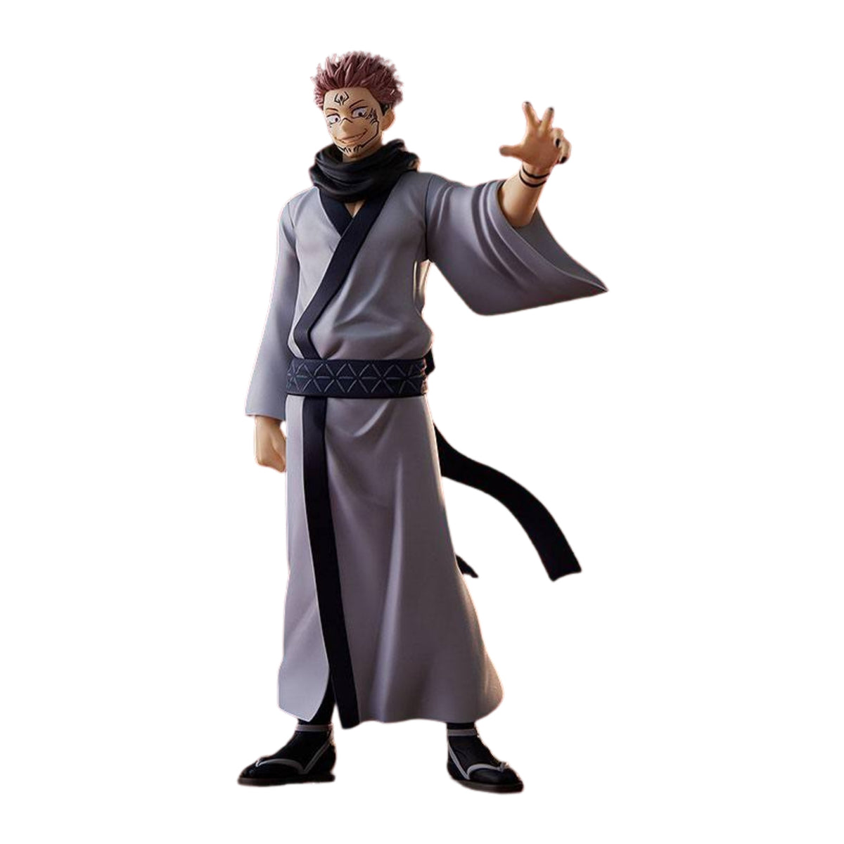 Figura Sukuna Pop Up Parade 17 cm de Jujutsu Kaisen, vista de frente com luz mais escura