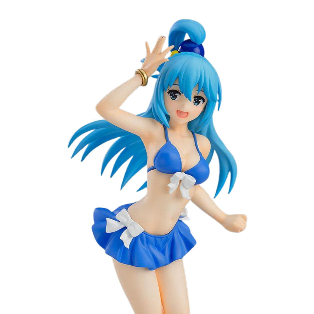 Figura Aqua em fato de banho Pop Up Parade 18 cm de KonoSuba, pormenor
