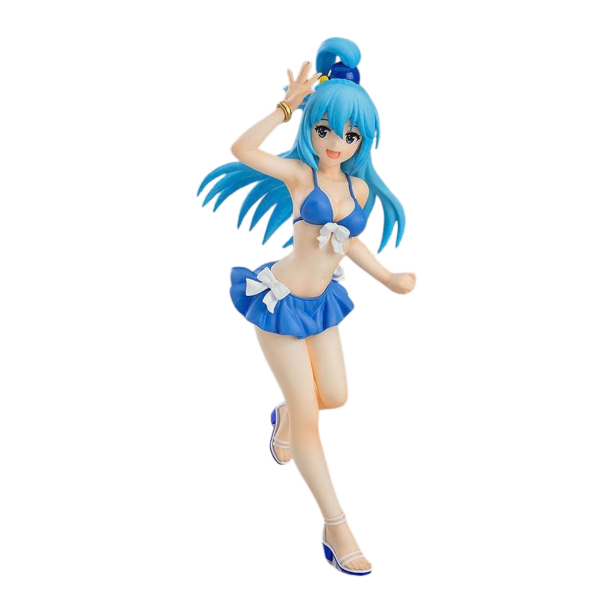 Figura Aqua em fato de banho Pop Up Parade 18 cm de KonoSuba, outra vista de frente