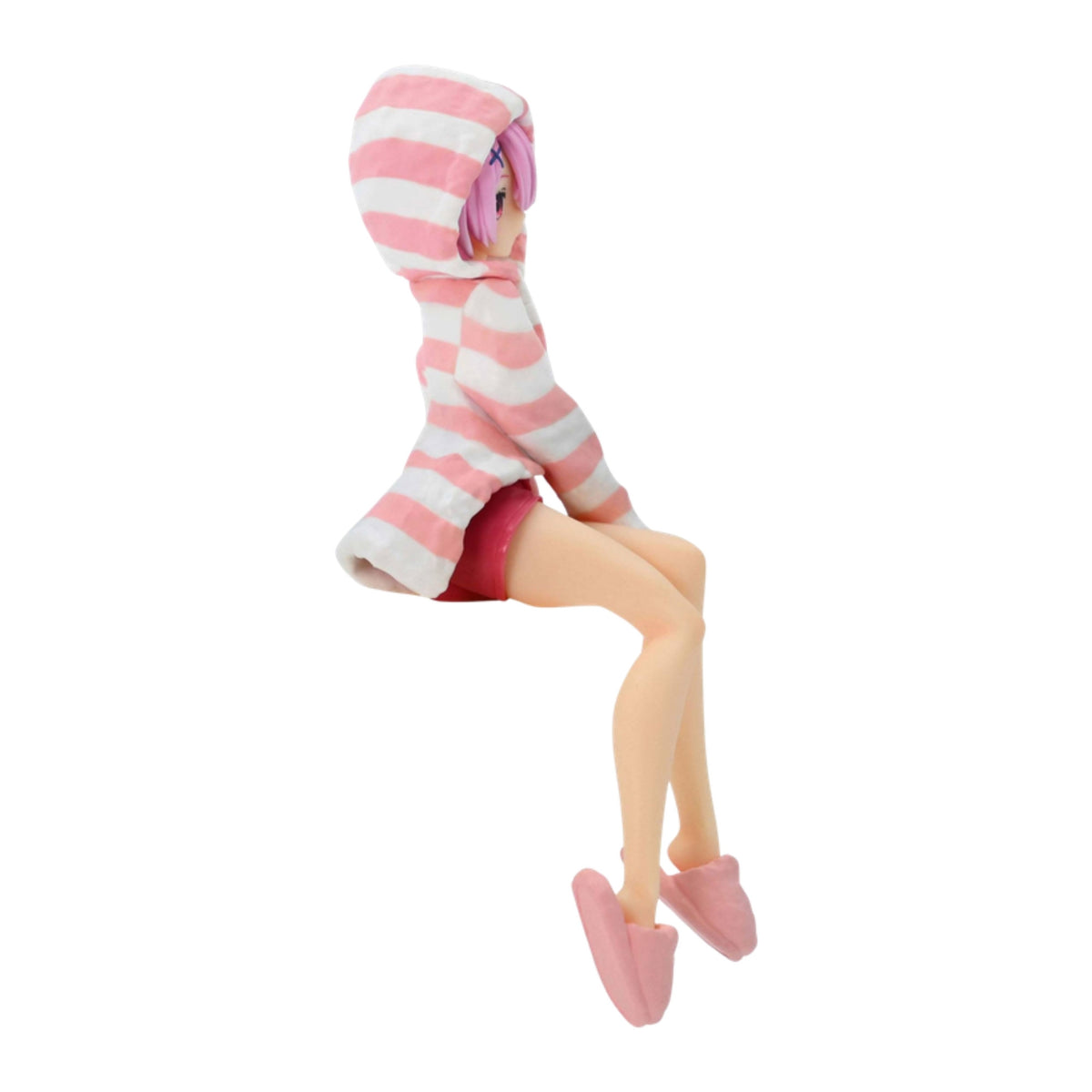 Figura Ram Noodle Stopper com roupa de casa 14 cm de Re:Zero, vista do outro lado