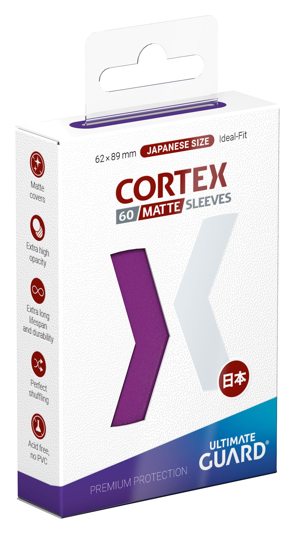 Ultimate Guard Cortex Sleeves Japanese Size Matte Purple (60)