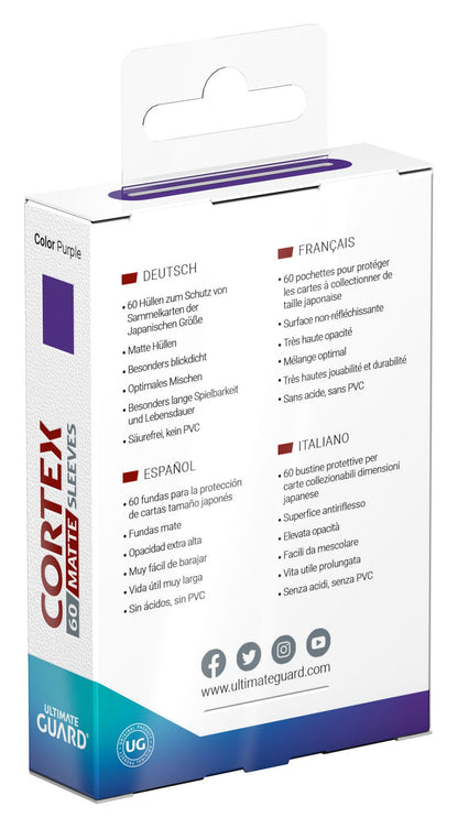 Ultimate Guard Cortex Sleeves Japanese Size Matte Purple (60)