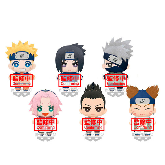 Display 9 plush toys Naruto Shippuden Series 1 Tomonui 15cm assorted