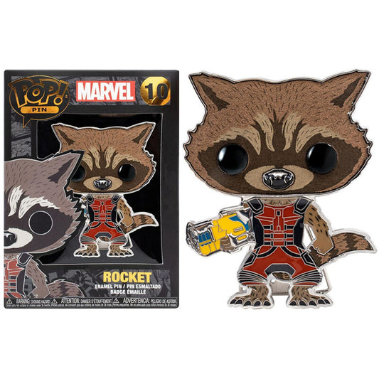 Marvel Guardians of the Galaxy Rocket Large Enamel POP Pin 10cm