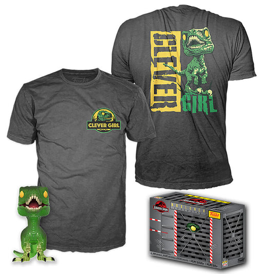 Set figure POP &amp; Tee Jurassic Park Velociraptor Exclusive