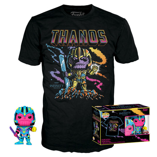 Set figure POP &amp; Tee Marvel Infinity Saga Thanos Exclusive